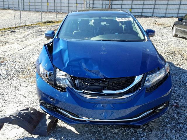 19XFB2F95FE240960 - 2015 HONDA CIVIC EXL BLUE photo 9