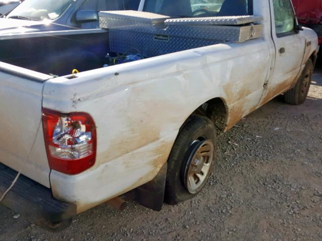 1FTYR10D29PA62926 - 2009 FORD RANGER WHITE photo 10