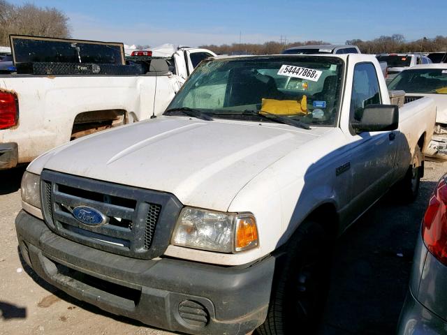 1FTYR10D29PA62926 - 2009 FORD RANGER WHITE photo 2