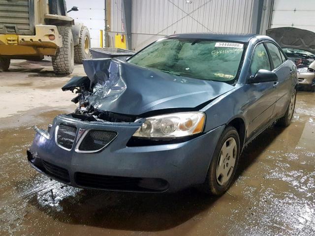 1G2ZF55B164151304 - 2006 PONTIAC G6 SE BLUE photo 2