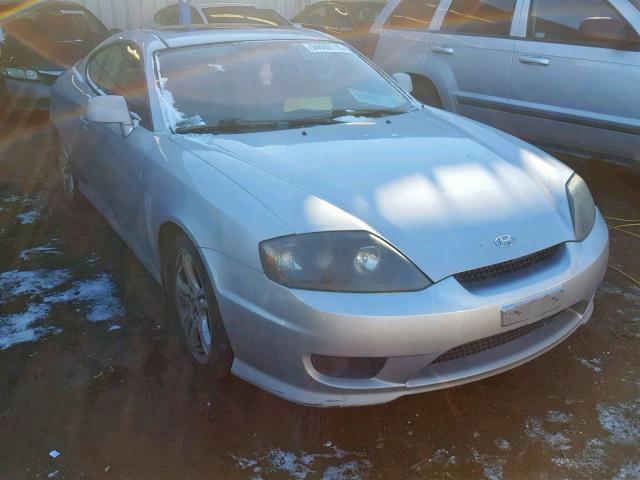 KMHHM65D15U175004 - 2005 HYUNDAI TIBURON SILVER photo 1