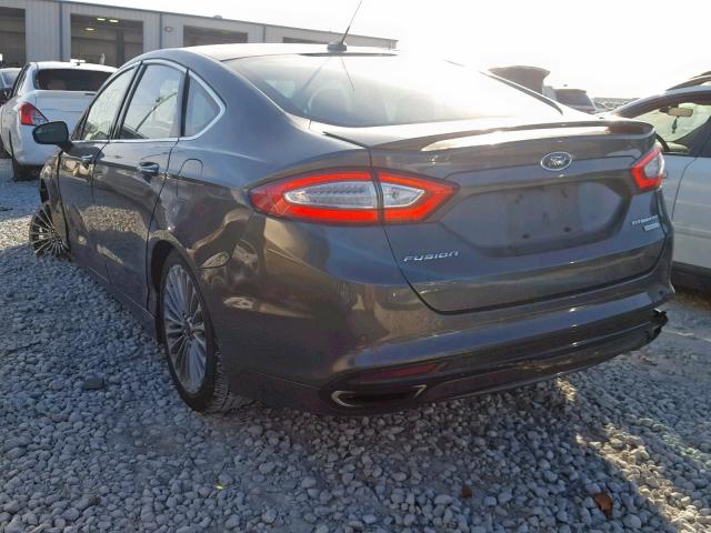 3FA6P0K95FR297038 - 2015 FORD FUSION TIT GRAY photo 3