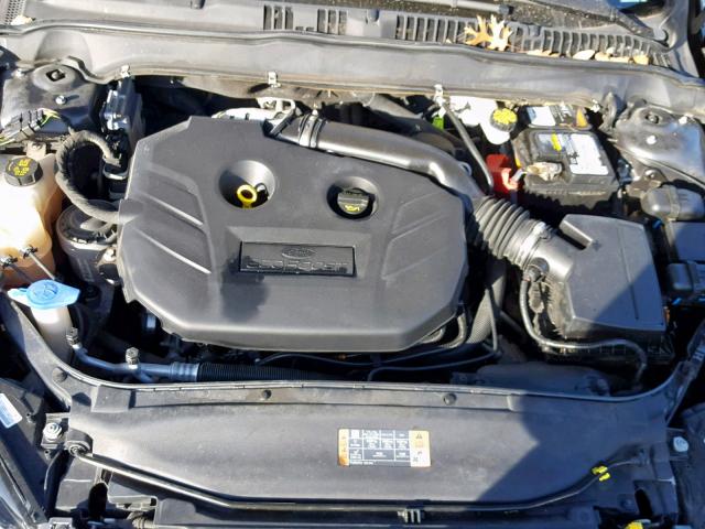 3FA6P0K95FR297038 - 2015 FORD FUSION TIT GRAY photo 7