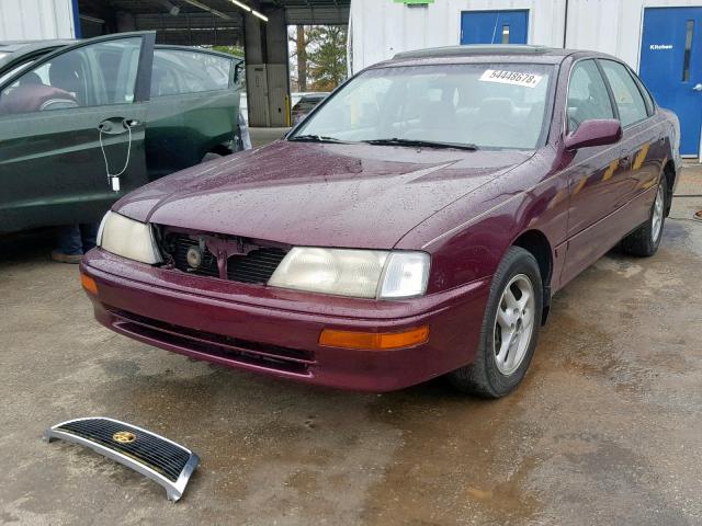 4T1BF12B8TU123971 - 1996 TOYOTA AVALON XL MAROON photo 2