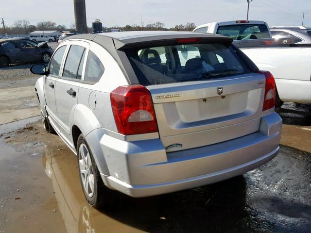 1B3HB48B77D554148 - 2007 DODGE CALIBER SX SILVER photo 3