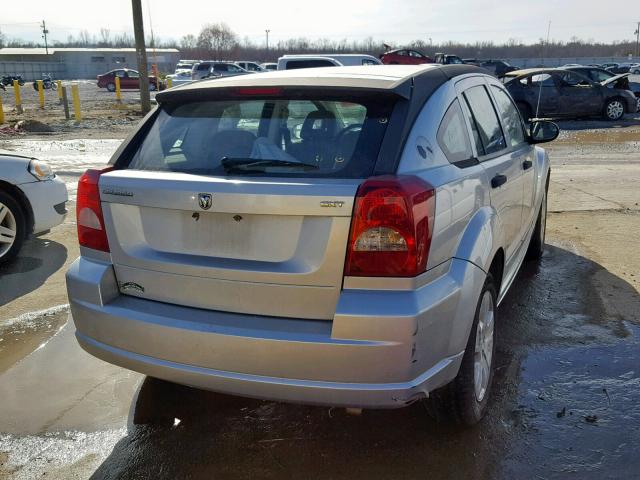 1B3HB48B77D554148 - 2007 DODGE CALIBER SX SILVER photo 4