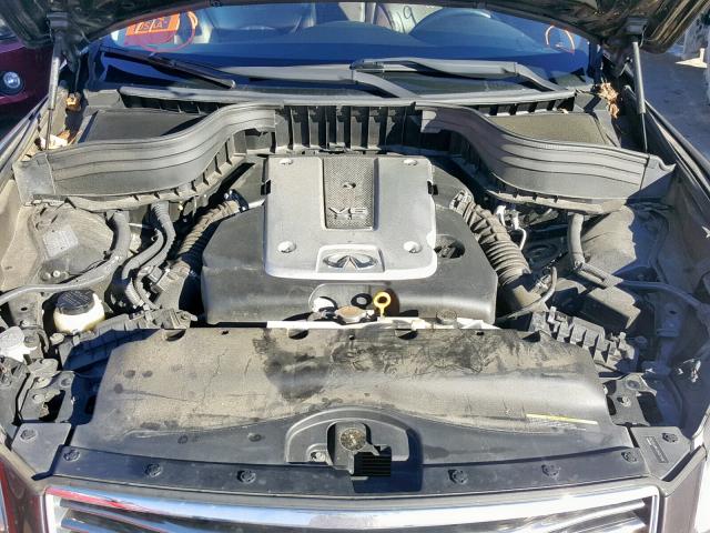 JN1AJ0HP2AM700280 - 2010 INFINITI EX35 BASE PURPLE photo 7