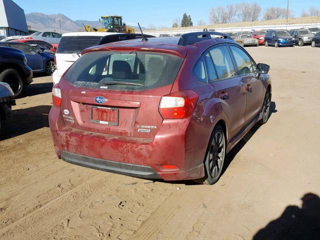 JF1GPAT68F8307562 - 2015 SUBARU IMPREZA SP RED photo 4