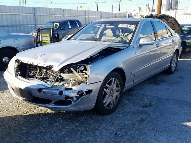 WDBNG70J93A367804 - 2003 MERCEDES-BENZ S 430 SILVER photo 2