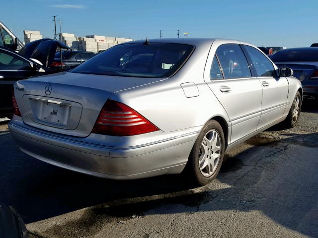 WDBNG70J93A367804 - 2003 MERCEDES-BENZ S 430 SILVER photo 4