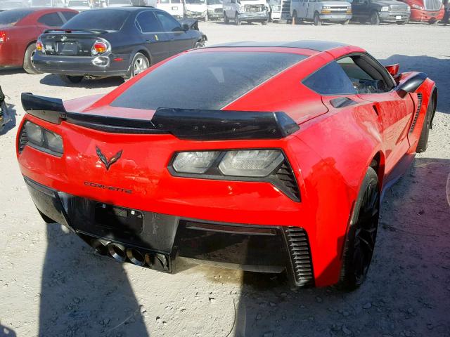 1G1YS2D67G5603864 - 2016 CHEVROLET CORVETTE 2 RED photo 4