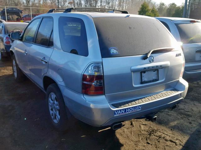 2HNYD18955H544734 - 2005 ACURA MDX TOURIN SILVER photo 3