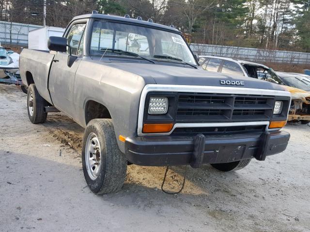 1B7ME3687LS618782 - 1990 DODGE D-SERIES D CHARCOAL photo 1