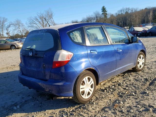 JHMGE88209S039868 - 2009 HONDA FIT BLUE photo 4