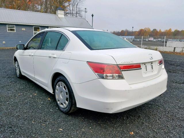 1HGCP2F3XBA092495 - 2011 HONDA ACCORD LX WHITE photo 3