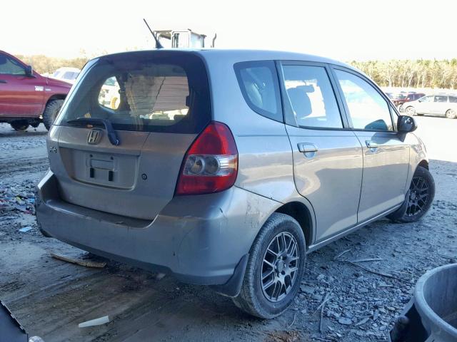 JHMGD38487S026709 - 2007 HONDA FIT SILVER photo 4