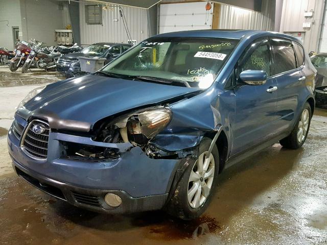 4S4WX85D074409808 - 2007 SUBARU B9 TRIBECA BLUE photo 2