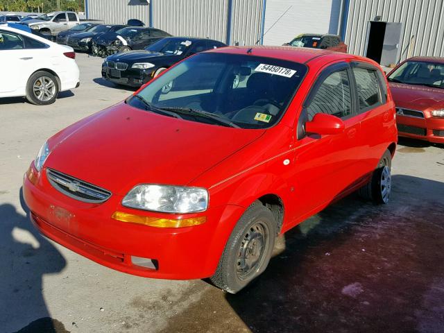 KL1TD66687B711032 - 2007 CHEVROLET AVEO BASE Qırmızı foto 2