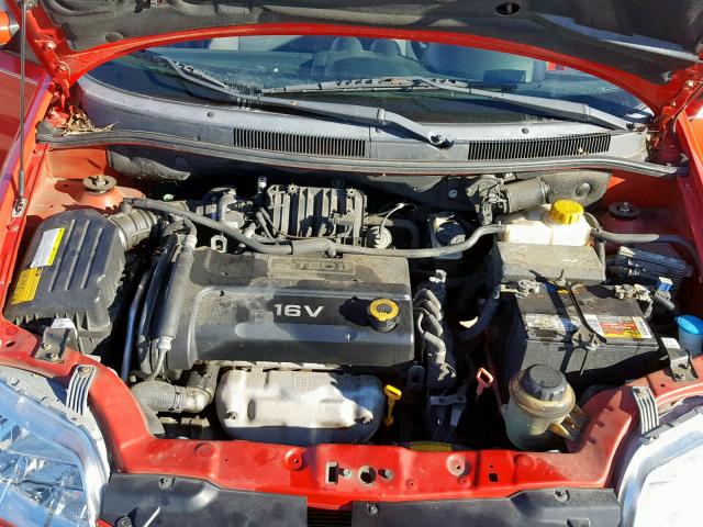 KL1TD66687B711032 - 2007 CHEVROLET AVEO BASE Qırmızı foto 7