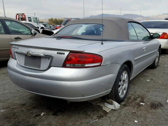 1C3EL75R86N187355 - 2006 CHRYSLER SEBRING GT SILVER photo 4