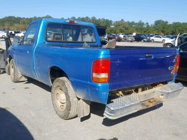 1FTCR10A3SUA26086 - 1995 FORD RANGER BLUE photo 3