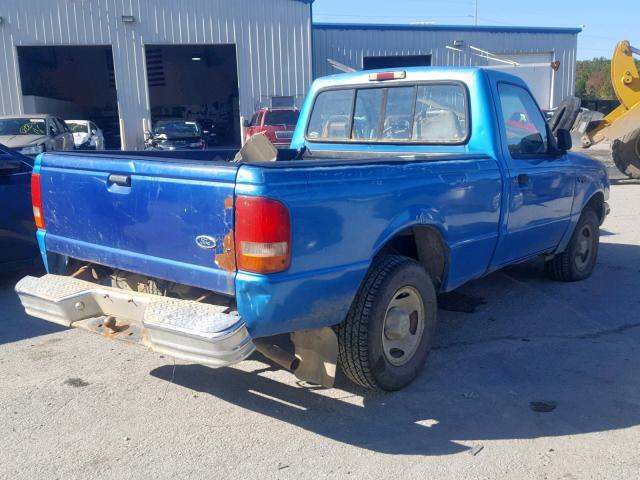 1FTCR10A3SUA26086 - 1995 FORD RANGER BLUE photo 4