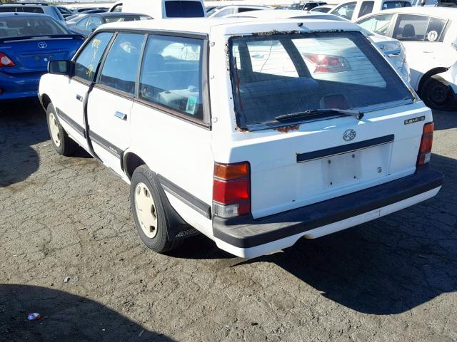 JF2AN53B0HE478256 - 1987 SUBARU GL 4WD WHITE photo 3