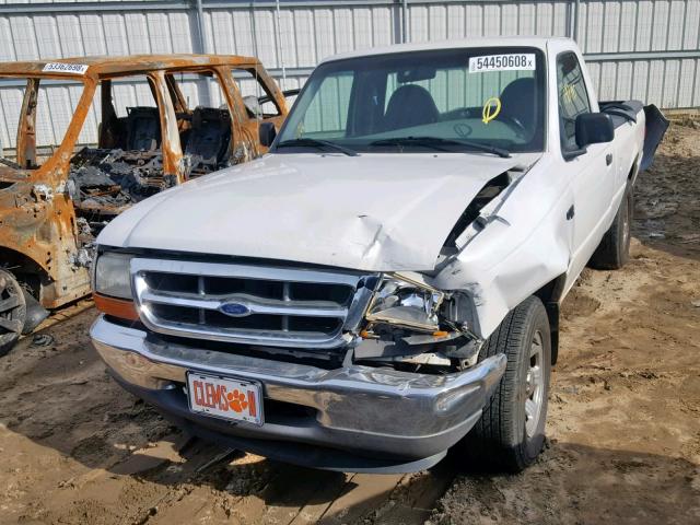 1FTYR10V1YPA10128 - 2000 FORD RANGER WHITE photo 2