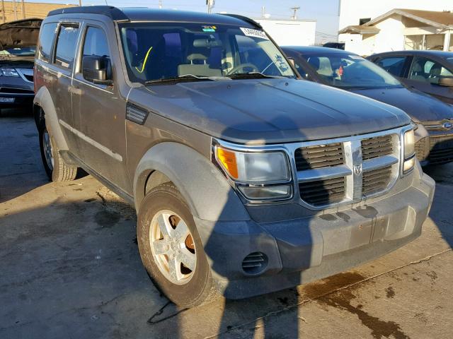 1D8GT28K27W606500 - 2007 DODGE NITRO SXT GREEN photo 1