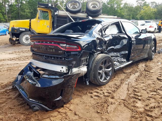 2C3CDXHG0KH566870 - 2019 DODGE CHARGER GT BLACK photo 4