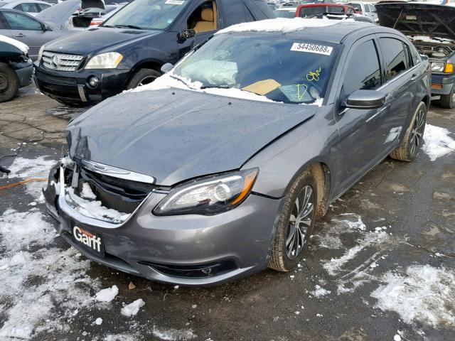 1C3CCBBB5DN609838 - 2013 CHRYSLER 200 TOURIN GRAY photo 2