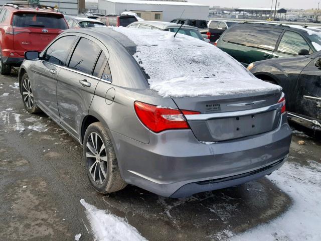 1C3CCBBB5DN609838 - 2013 CHRYSLER 200 TOURIN GRAY photo 3