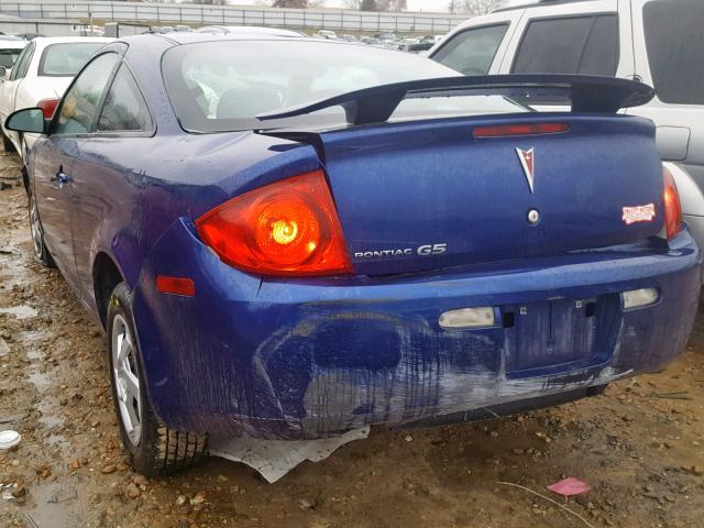 1G2AL15F477235392 - 2007 PONTIAC G5 BLUE photo 3