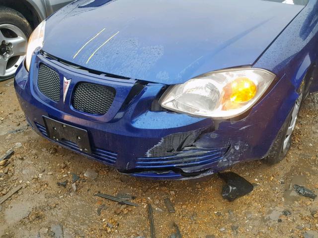 1G2AL15F477235392 - 2007 PONTIAC G5 BLUE photo 9