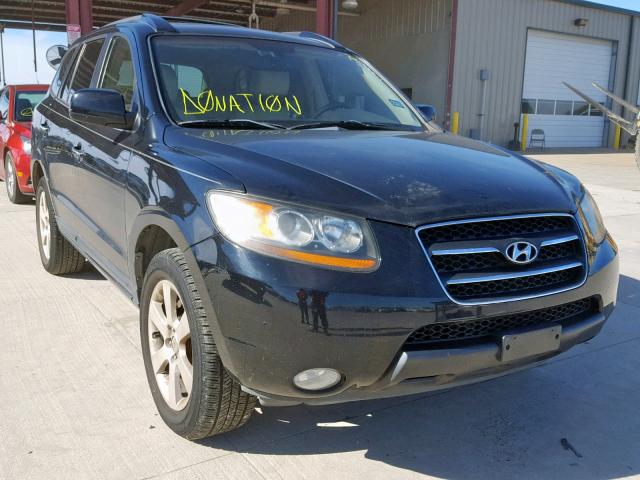 5NMSH13E47H078533 - 2007 HYUNDAI SANTA FE S BLACK photo 1