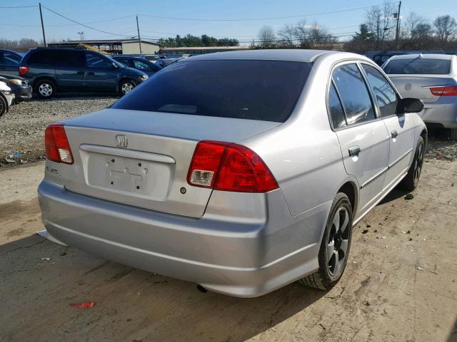 2HGES163X5H575217 - 2005 HONDA CIVIC DX V SILVER photo 4