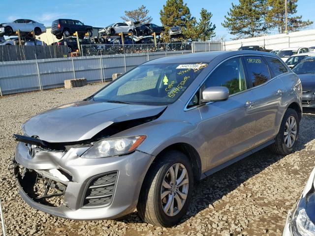 JM3ER4WL8A0323385 - 2010 MAZDA CX-7 SILVER photo 2