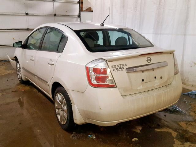 3N1AB6AP6CL683619 - 2012 NISSAN SENTRA 2.0 WHITE photo 3