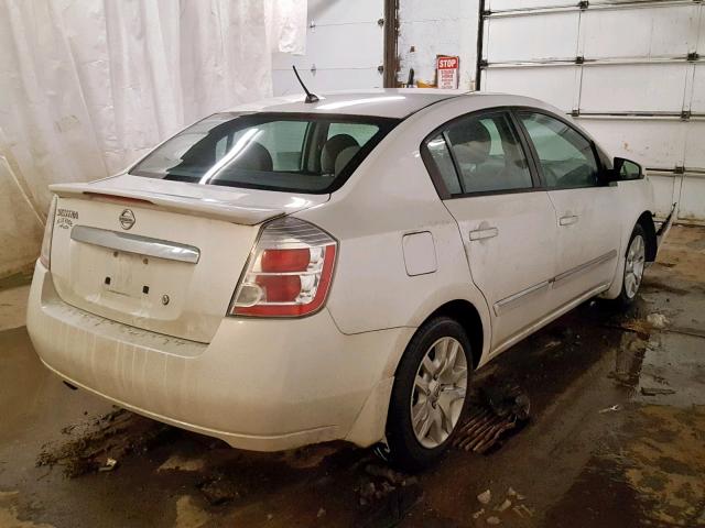 3N1AB6AP6CL683619 - 2012 NISSAN SENTRA 2.0 WHITE photo 4