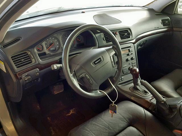 YV1TS94D411203228 - 2001 VOLVO S80 SILVER photo 9