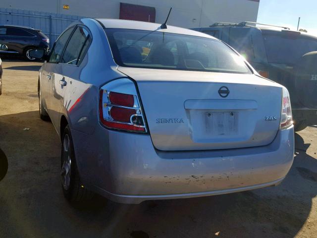 3N1AB61E07L622061 - 2007 NISSAN SENTRA 2.0 SILVER photo 3