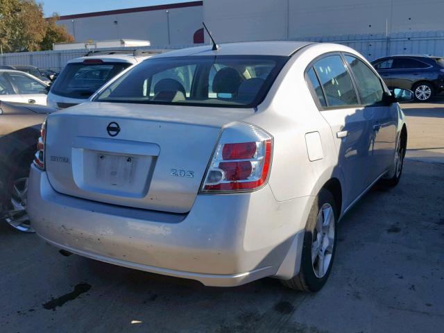 3N1AB61E07L622061 - 2007 NISSAN SENTRA 2.0 SILVER photo 4