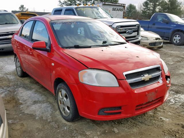 KL1TD56627B083463 - 2007 CHEVROLET AVEO BASE Qırmızı foto 1
