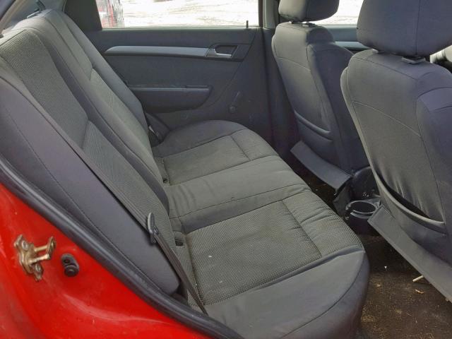 KL1TD56627B083463 - 2007 CHEVROLET AVEO BASE Qırmızı foto 6