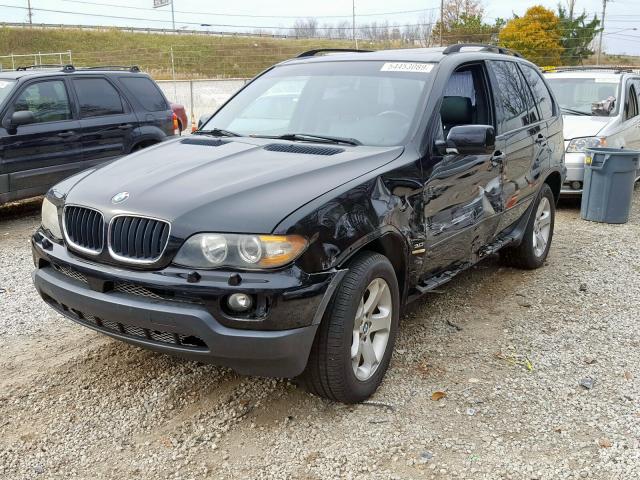 5UXFA13515LY23156 - 2005 BMW X5 3.0I BLACK photo 2