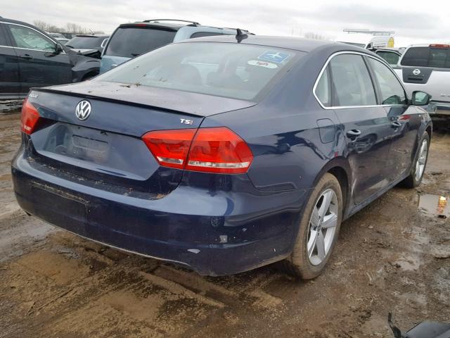 1VWAS7A37EC059419 - 2014 VOLKSWAGEN PASSAT S BLUE photo 4