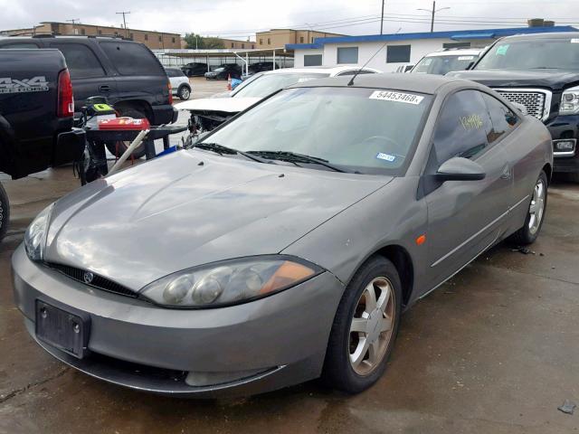 1ZWHT61L9X5751884 - 1999 MERCURY COUGAR V6 GRAY photo 2