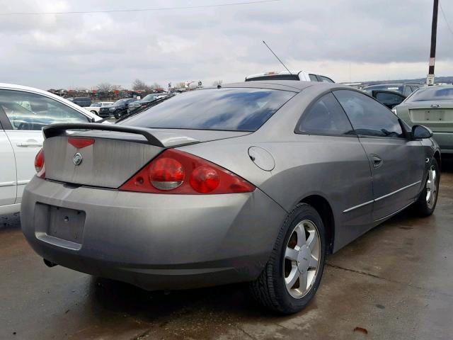 1ZWHT61L9X5751884 - 1999 MERCURY COUGAR V6 GRAY photo 4