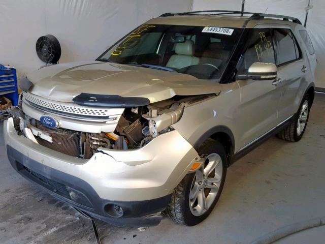 1FMHK7F85BGA22276 - 2011 FORD EXPLORER L GOLD photo 2