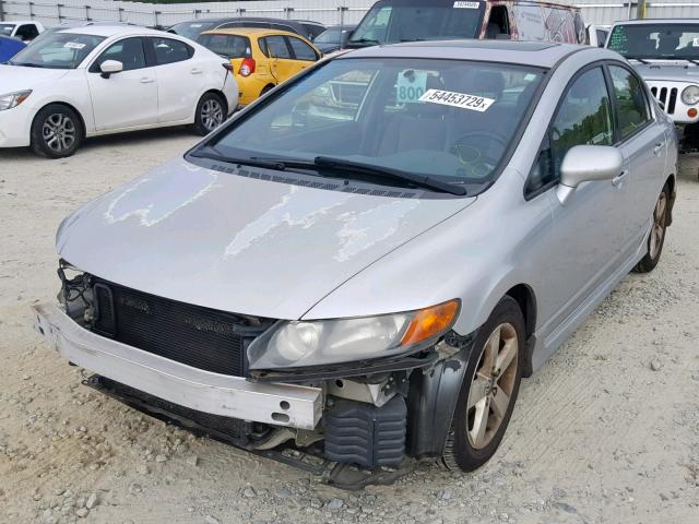 1HGFA16866L105113 - 2006 HONDA CIVIC EX SILVER photo 2